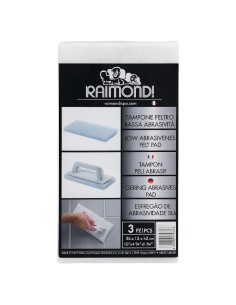 Kit 3 Tamponi Per Finish Professionale Preparazione Finitura Superfici