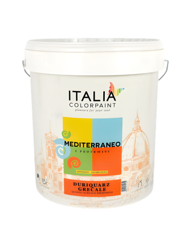 Idropittura Quarzo Acrilico Antialga Duriquarz Grecale Per Esterni - Italia ColorPaint