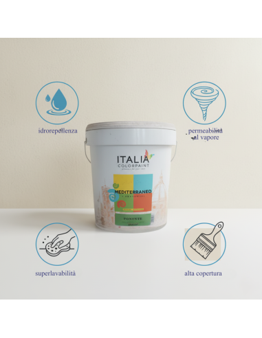 Idropittura Acrilsilossanica Mediterraneo Ponente Per Interni Ed Esterni Italia ColorPaint - foto 4