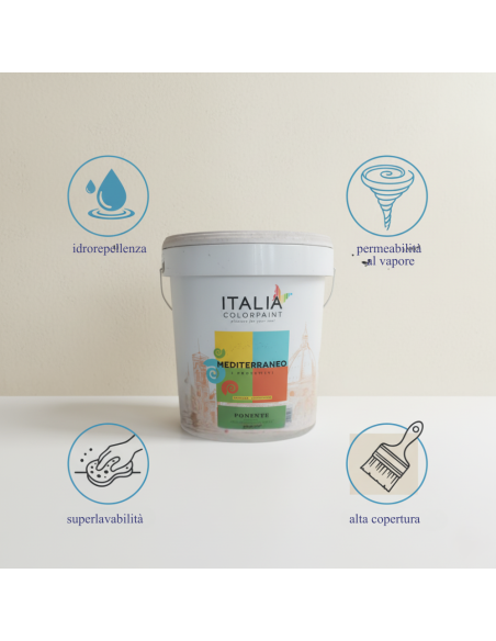 Idropittura Acrilsilossanica Mediterraneo Ponente Per Interni Ed Esterni Italia ColorPaint - foto 4