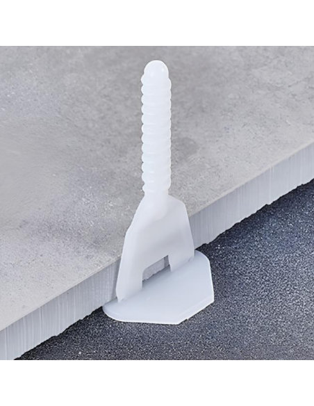 Viti Basi Flat Per Piastrelle Altezza Da 3/15 mm E Fuga Da 1 mm 100 Pezzi