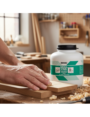 Colla vinilica universale ad alte prestazioni per incollaggi professionali e hobbistici Vinil 1 Kg
