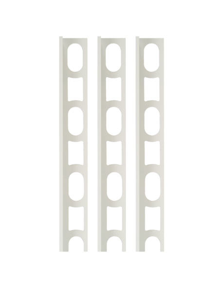 Profili In Alluminio Verniciato Colore Bianco 100 a L per Finitura Parete Proangle 