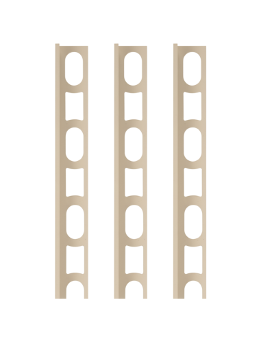 Profili In Alluminio Verniciato Colore Beige 132 a L per Finitura Parete Proangle 