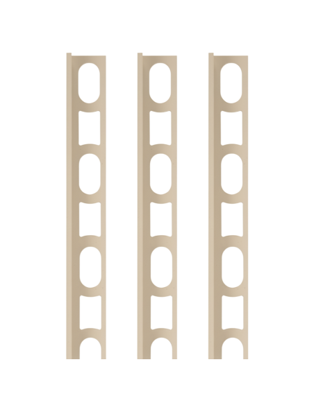 Profili In Alluminio Verniciato Colore Beige 132 a L per Finitura Parete Proangle 