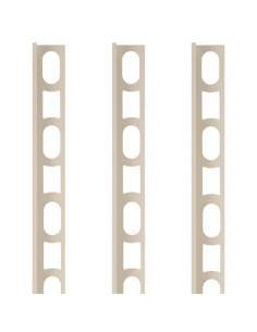 Profili In Alluminio Verniciato Colore Bianco Antico 123 a L per Finitura Parete Proangle