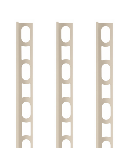 Profili In Alluminio Verniciato Colore Bianco Antico 123 a L per Finitura Parete Proangle