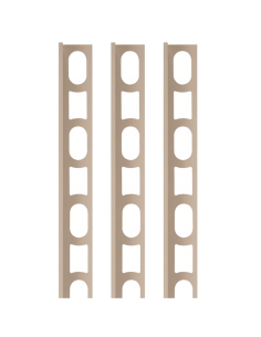 Profili In Alluminio Verniciato Colore Sabbia 133 a L per Finitura Parete Proangle