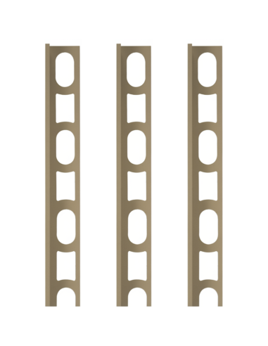 Profili In Alluminio Verniciato Colore Polvere Dorata 135 a L per Finitura Parete Proangle