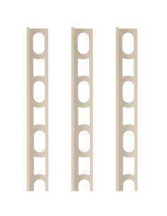 Profili In Alluminio Verniciato Colore Caraibi 137 a L per Finitura Parete Proangle