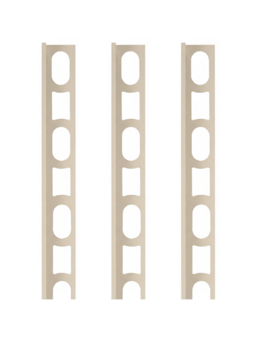 Profili In Alluminio Verniciato Colore Caraibi 137 a L per Finitura Parete Proangle