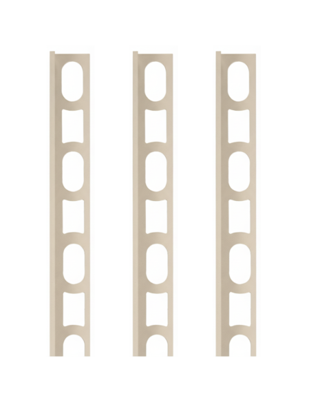 Profili In Alluminio Verniciato Colore Caraibi 137 a L per Finitura Parete Proangle