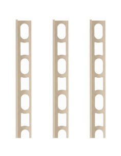 Profili In Alluminio Verniciato Colore Biscotto 188 a L per Finitura Parete Proangle 