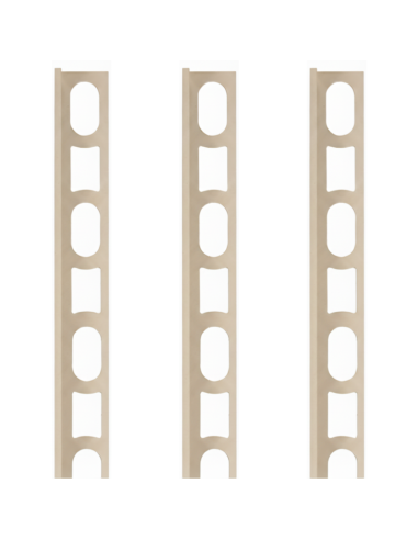 Profili In Alluminio Verniciato Colore Biscotto 188 a L per Finitura Parete Proangle 