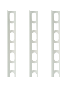 Profili In Alluminio Verniciato Colore Bianco Luna 103 a L per Finitura Parete Proangle