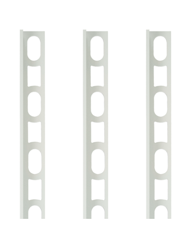 Profili In Alluminio Verniciato Colore Bianco Luna 103 a L per Finitura Parete Proangle