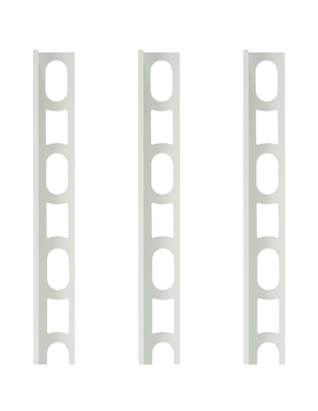 Profili In Alluminio Verniciato Colore Bianco Luna 103 a L per Finitura Parete Proangle