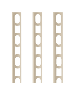 Profili In Alluminio Verniciato Colore Jasmine 130 a L per Finitura Parete Proangle