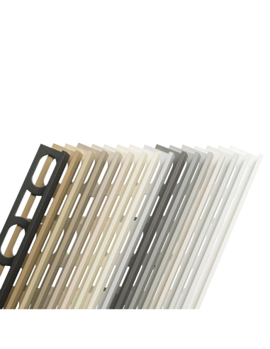 Profili In Alluminio Verniciato Colore Antracite 114 a L per Finitura Parete Proangle 