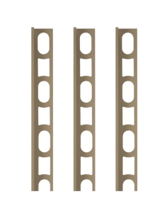 Profili In Alluminio Verniciato Colore Seta 134 a L per Finitura Parete Proangle