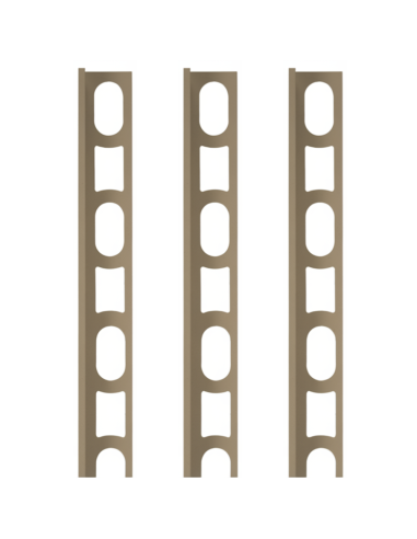 Profili In Alluminio Verniciato Colore Seta 134 a L per Finitura Parete Proangle