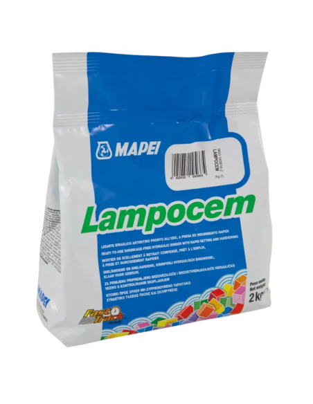 Cemento Presa Rapida Riparazioni Veloci Casa Giardino Fissaggio Lampocem 2 Kg 