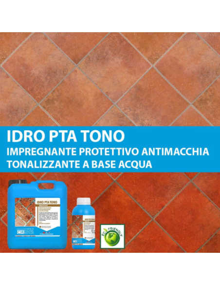 Impregnante Protettivo Antimacchia all'Acqua Pavimenti Cotto Idro Pta 1 litro