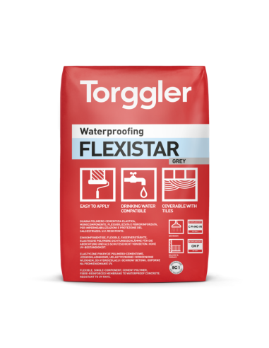 Guaina Cementizia Flexistar Impermeabilizzazione Protezione Calcestruzzo 5 kg