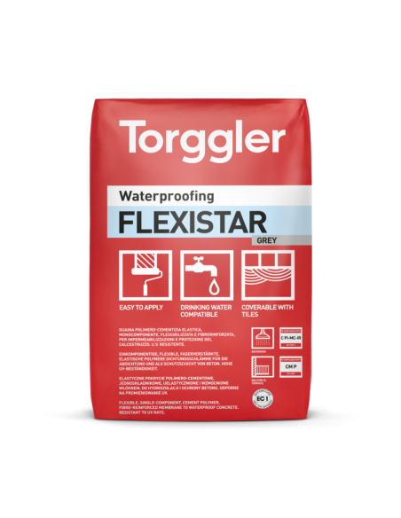 Guaina Cementizia Flexistar Impermeabilizzazione Protezione Calcestruzzo 5 kg