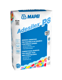 Adesilex P8 Grigio Adesivo Cementizio Mapei Per Piastrelle 25 Kg