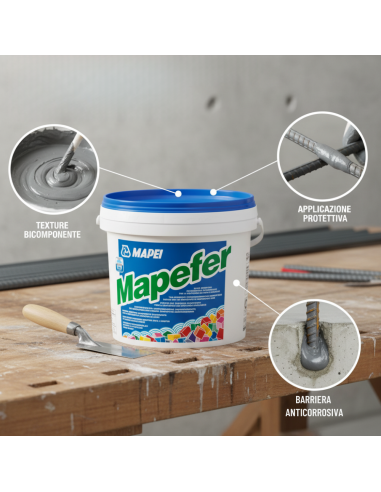 Mapefer Malta Anticorrosiva Bicomponente Per Ferri Di Armatura 2 Kg