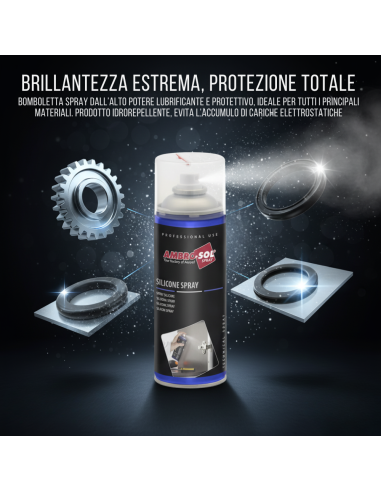 Silicone Spray Lucidante Protettivo ad Effetto Idrorepellente 400 ml