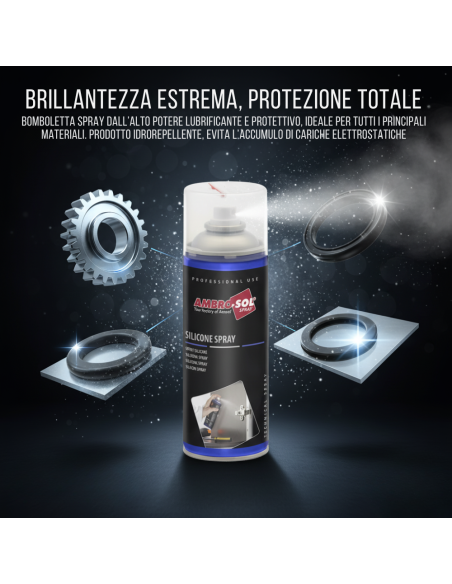 Silicone Spray Lucidante Protettivo ad Effetto Idrorepellente 400 ml