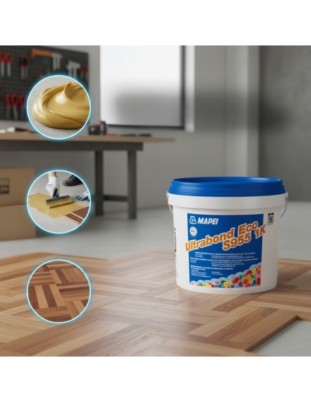Ultrabond Eco S955 1K Adesivo Per Parquet Senza Solventi 15 Kg