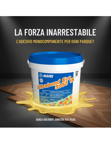 Ultrabond Eco S955 1K Adesivo Per Parquet Senza Solventi 15 Kg