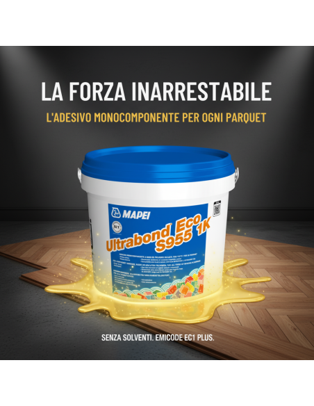 Ultrabond Eco S955 1K Adesivo Per Parquet Senza Solventi 15 Kg