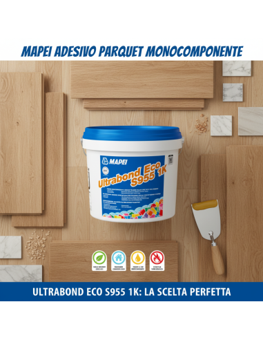 Ultrabond Eco S955 1K Adesivo Per Parquet Senza Solventi 15 Kg