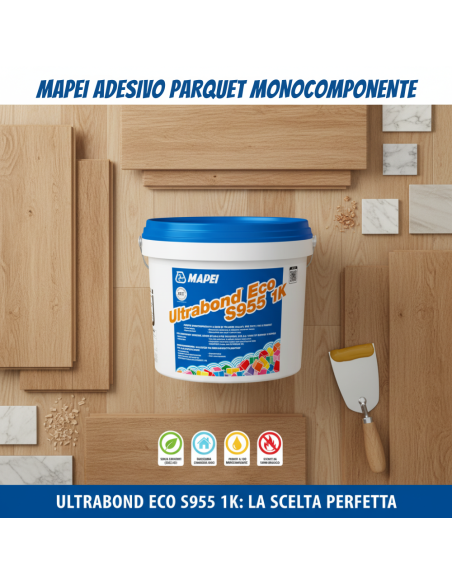 Ultrabond Eco S955 1K Adesivo Per Parquet Senza Solventi 15 Kg