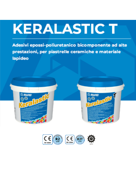 Adesivo Bianco Epossi-Poliuretanico Bicomponente Keralastic Ceramica T 10 Kg 