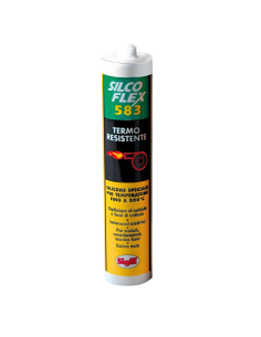 Silcoflex 583 Sigillante Nero Resistente Al Calore 300 ml