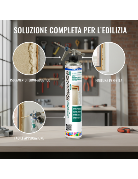 Mapepur Thermo Fill G Schiuma Poliuretanica Per Isolamento E Riempimento 750 ml