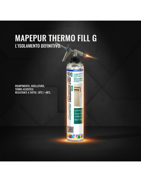 Mapepur Thermo Fill G Schiuma Poliuretanica Per Isolamento E Riempimento 750 ml