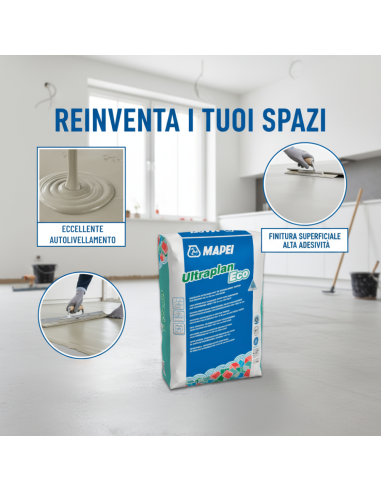 Lisciatura Autolivellante Per Interni Mapei Ultraplan Eco 23 Kg