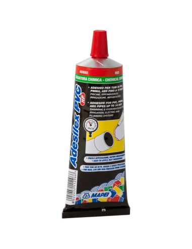 Adesilex Pvc Hp Adesivo Rosso Per Tubazioni In Plastica 125 G - Mapei