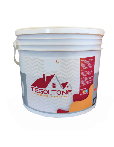 Italia Colorpaint Tegoltone Pittura Acrilica Tegole Colore Rosso MC14 00 A