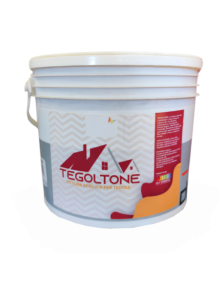 Italia Colorpaint Tegoltone Pittura Acrilica Tegole Colore Rosso MC14 00 A