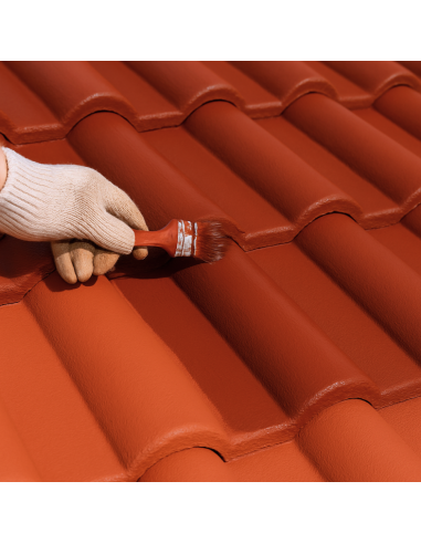 Italia Colorpaint Tegoltone Pittura Acrilica Tegole Colore Rosso MC14 00 A