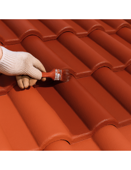 Italia Colorpaint Tegoltone Pittura Acrilica Tegole Colore Rosso MC14 00 A