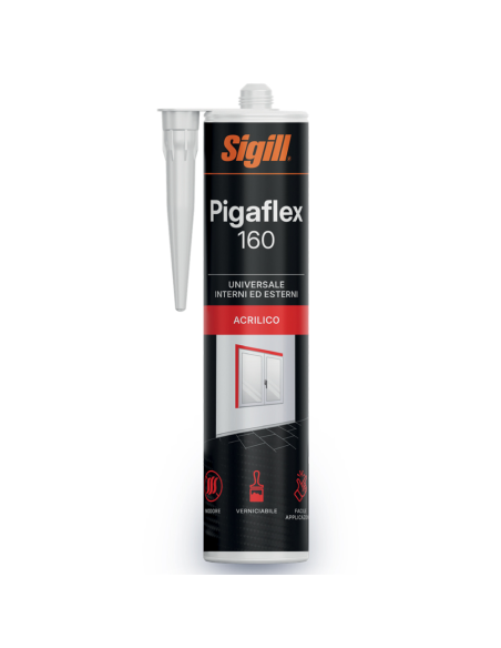 Sigillante Acrilico Pigaflex 160 Bianco Per Applicazioni Interne 300 ml