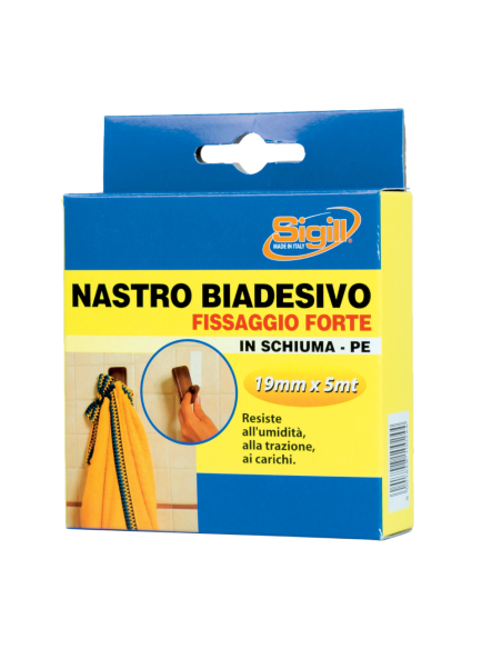 Biadesivo Antiurto In Schiuma Poliuretanica Resistente 19 x 5 mt